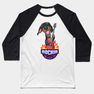 Rockin The Doxie Life Baseball T-Shirt